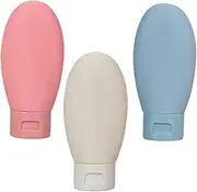 CALLARON 3Pcs Portable Travel Toiletry Bottles Leak Containers for Shampoo Lotion and Cosmetics for Business Trips and Gym Use