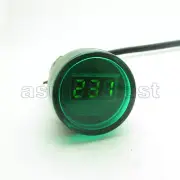 Green LED Digital Display Voltage Meter Voltmeter Round 22mm Indicator AC70-500V