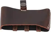 Motorcycle Shift Guard Shoe Protector, Universal Leather Shift Guard Shifter Sock Boot Shoe Protector Cover(Brown)