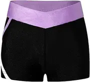[RUNQHUI] Girls Bike Shorts Kids Girl Ballet Dance Booty Shorts Gymnastics Workout Yoga Activewear Stretch Short Pants
