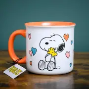 Peanuts Snoopy & Woodstock Hearts Mug - Mother's Day Love - 21 oz Coffee Cup