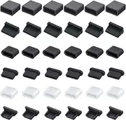 36 PCS 6 Types USB Anti Dust Cover Plugs, USB Type-C Dust Stopper, Silicone Soft Micro USB Cap Port Protector, Anti Dust Cover Protector Plugs Cap for USB A, Micro USB, Type C Ports (36PCS)