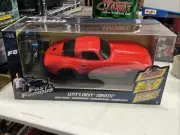 JADA LETTY’S CORVETTE FAST & FURIOUS 1:18 SCALE R/C CAR!! RED! NEW IN BOX!!