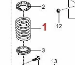 GENUINE BRAND NEW COIL SPRING-REAR 2EA SUITS SSANGYONG KORANDO C 2011-2015 2WD