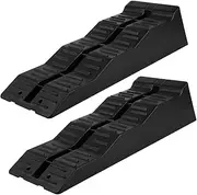 2Pcs Rv Leveling Blocks Heavy Duty Wheel Chocks with Level Design Durable Stabilizing Ramps for Trailers Trucks and Campers Easy to Use and Convenient for Camping