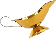Cabilock Metal Gravy Boat Stainless Steel Sauce Cup Versatile Sauce Pitcher Dressing Condiments