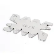 Metal 8 Angles Degree Screw Thread Cutting Angle Gauge Measuring Scale Tool