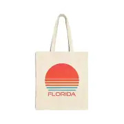 Florida Cotton Canvas Florida Tote Bag - Retro 80s