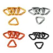 5 Pieces Solid for Triangle Carabiner Keychain Clip Hook Buckle Safety Lock