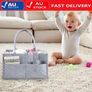 Large Baby Diaper Caddy Organizer Felt Changing Nappy Storage Carrier Tote Bag