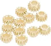 ibasenice 12pcs Guitar Hex Gear Electric Guitar Knobs Guitar Tuning Caps Gears Guitar Tuner Gears Tuner Handles Guitar Head Pegs Folk Tuner Caps Guitar Use Tuning Gears Metal Golden