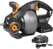 DOMINOX Electric Drain Auger with 25FT Plumbing Snakes, Snake Black