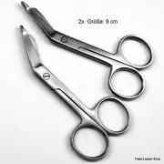 2x Small Bandage Scissors Nursing Bandages Medical Surgical Scissor 9 cm Germany