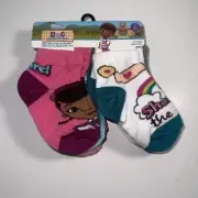 Doc Mcstuffins Toddler Angle Socks Size 4-7 10 Pack (2T-4T)