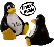 Tux The Linux Penguin Mascot Stone Resin 5" tall Tux 84492