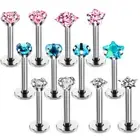 Zircon Labret Monroe Lip Stud Tragus Cartilage Helix Earring Upper Ear Piercing