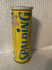 Vintage Spalding Extra Duty Championship Tennis Balls New Sealed In Metal Can