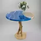 Ocean Epoxy Resin Table, Handmade Live Edge Epoxy Resin Dining Table Top Decors