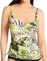 [FANTASIE] Women's Standard Kabini Oasis Twist Underwire Tankini Top