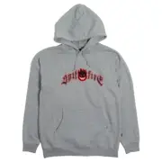 Spitfire Wheels Immortal Fire Embroidered Gray Hoodie Sweatshirt