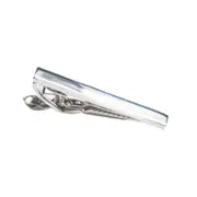 Geoffrey Beene Alligator Clip Dress Tie Bar Men's Formal Tie Clip Silver