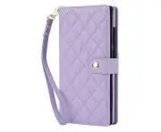 Compatible With Samsung Galaxy S22 Ultra Case,Durable PU Leather Protective Cover for Galaxy S22 Ultra Phone Case-Purple