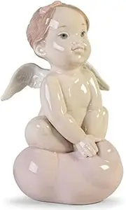 [NAO] by Lladro Little Angel Cloud Pink Figurine #1873