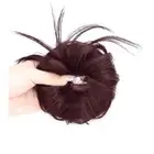 Natural Curly Chignon Synthetic False Hair Pieces Girl