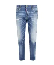 ink splashes straight jeans IT52 Blue