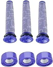 FFYan 6 Pack Cordless Vacuum Cleaners Accessory Sets Compatible for Dyson V8 and V7 Pre-Filters and HEPA Post-Filters