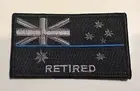 Thin Blue Line Patch, Retired Police, Subdued Black, Law Enforcement, TBL