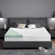 Extra Firm Memory Foam Mattress Full Size 8 Inch with Tencel Cover, Premier Cooling Green Tea/Gel Bed-Mattress in Box, CertiPUR-US Deep Sleep Firm Mattresses for Back Pain Made in USA 75'' x 54''