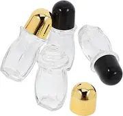 CRILSTYLEO Essential Oil Aromatherapy Glass Roller Bottles 50ml Refillable Perfume Atomizer for Safe Storage