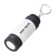 Mini Keychain Flashlight, USB Rechargeable Flashlight Torch, White