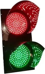 2 Color Red/Green LED Wall Lamp, DC 12V-24V,AC 220V, Dock Bay Indicator Warning Light,for Crossroads, Factories and Schools, Toll Station(AC 220V)