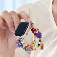 在飛比找蝦皮商城優惠-卡通小怪獸多巴胺錶帶適用 apple watch蘋果錶帶 i