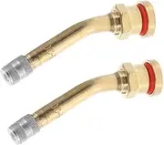 2pcs Wheel Tire Valve Stem Extensions Aluminum Alloy Leak-Proof Quick Installation Durable Suitable for Most Vehicles