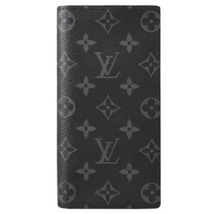 Louis Vuitton LV M61697 Brazza 經典黑老花對開零錢長夾