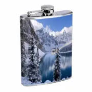 Winter D2 8oz Stainless Steel Hip Flask