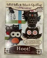 Anita Goodesign - Embroidery Patterns - Hoot! Mini Mix & Match Quilting NEW