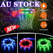 LED Basketball Hoop Lights Rim Light Strips Score-Sensor Lit Up Solar WaterproJC