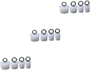 12 Pcs Bathtub Water Stopper Tub Plug Tub Stopper Bath Overflow Drain Cover Silicone Sink Plug Bathtub Hair Strainer Sink Tub Drain Plug Bath Plug Metal Accessories White