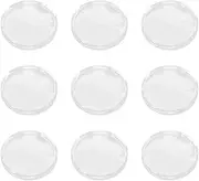 COHEALI Clear Plastic Coin Capsules: 50pcs 27mm Coin Holder Container Storage Case for Collectors Protectors