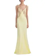 Self-Portrait x Christopher Kane Lace Satin Maxi Dress
