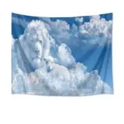 White Cloud Tiger 3D Wall Hang Cloth Tapestry Fabric Decorations Decor