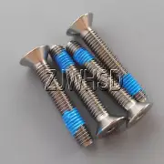 4pcs M5 x 30 mm Titanium Ti Screw Bolt Allen Hex Socket Flat Head Thread Locker