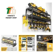 Heavy Duty Power Tool Organizer Wall Mount, Cordless Drill Hanger Storage Rac...