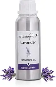 Aromahpure Fragrance Oil |250ml|Pack of 1|Lavender Aroma Oil for Home Fragrance|Best for Aromatherapy|Helps in concentration & meditation|Used in Diffusers, Candles, Air Fresheners, Soaps.