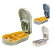 Portable Pill Dispenser Compartmented Organizer Case Tablets Splitters Container