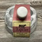 L’epicure Mortar and Pestle Marble Set Natural Spice Herb Pill Grinder Tool